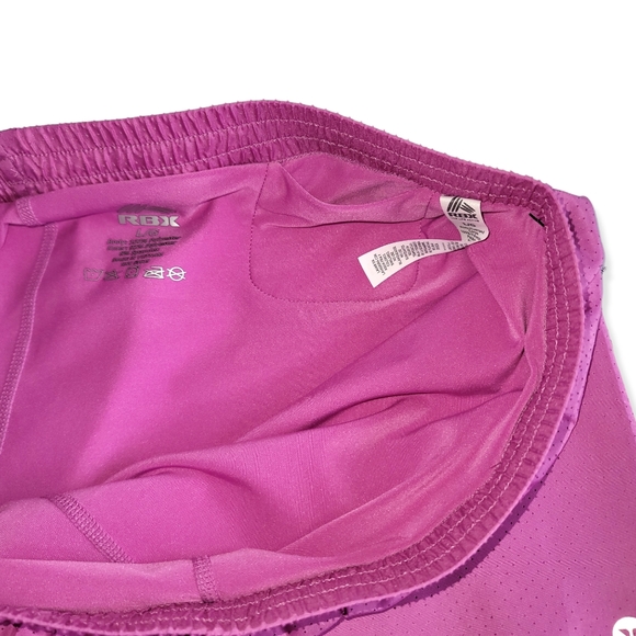 RBK Reebok NEW Micofiber Athletic Stretch Vented Women's Pink Running Bike S… - Picture 7 of 16